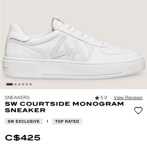 【SW】Brand new leather sneaker Size 7(37) - Picture 2 of 8